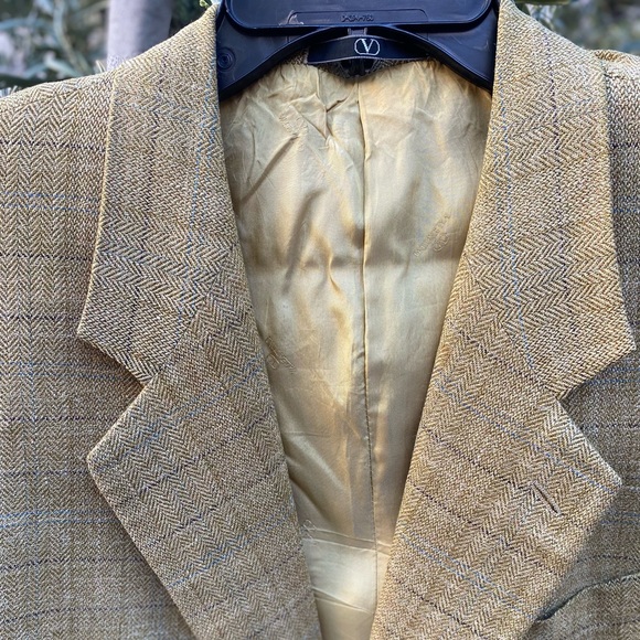 VTG Valentino Uomo🇮🇹Tweeded Silk/Linen/Wool Coat 40S - Picture 5 of 16